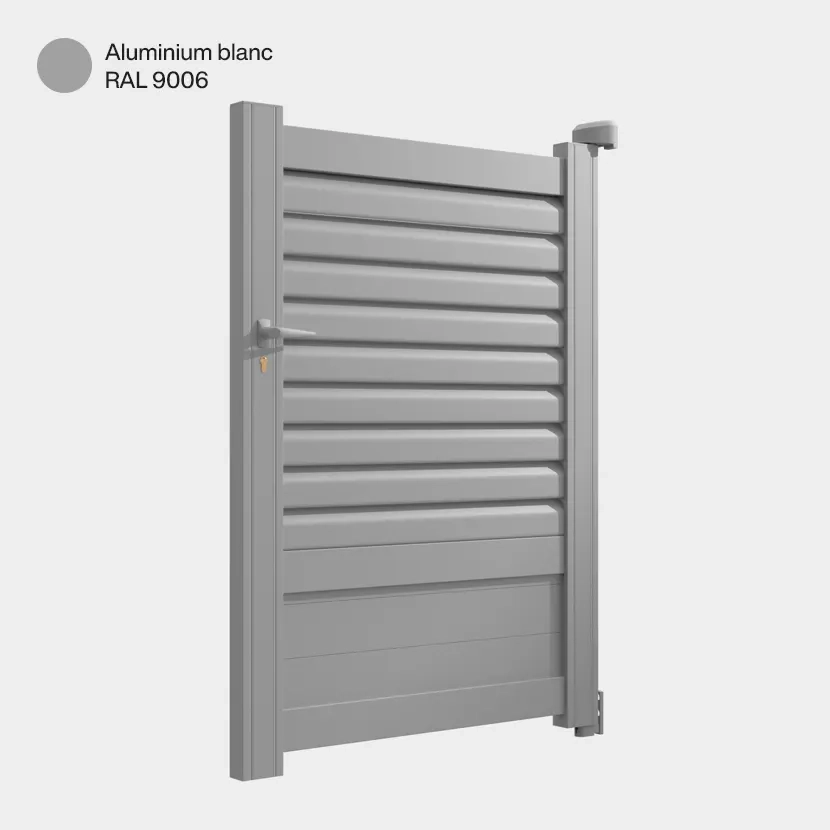 Portillon aluminium: Portillon Trieste Aluminium blanc RAL 9006