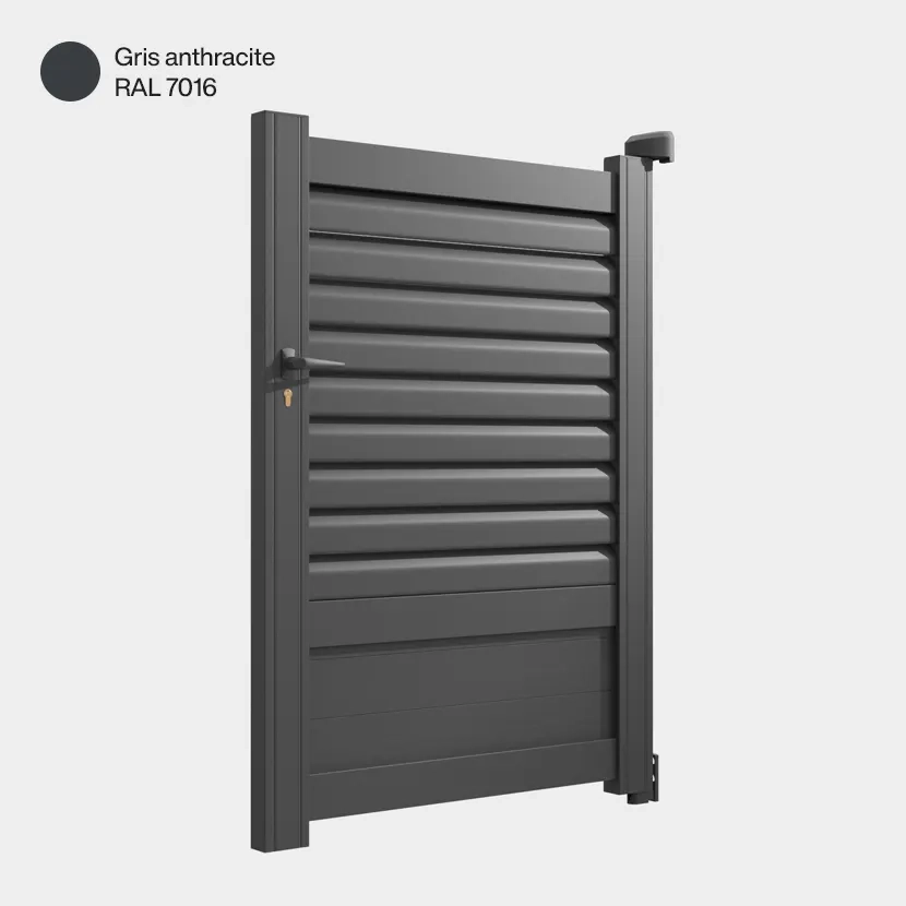 Portillon aluminium: Portillon Trieste Gris Anthracite RAL 7016