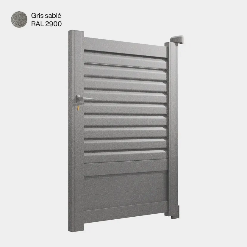 Portillon aluminium: Portillon Trieste Gris sable RAL 2900