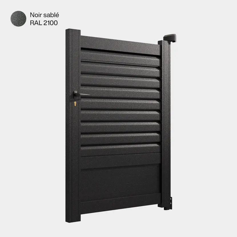 Portillon aluminium: Portillon Trieste Noir sable RAL 2100