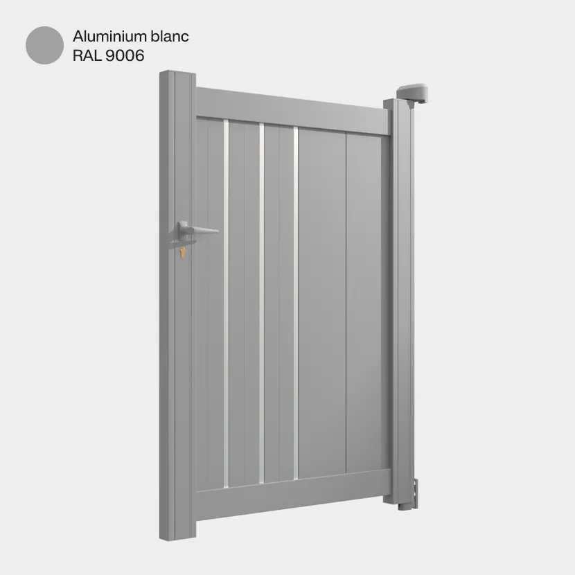 Portillon aluminium: Portillon Venise Aluminium blanc RAL 9006