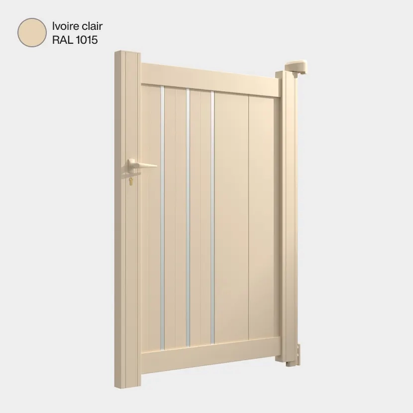 Portillon aluminium: Portillon Venise Ivoire clair RAL 1015