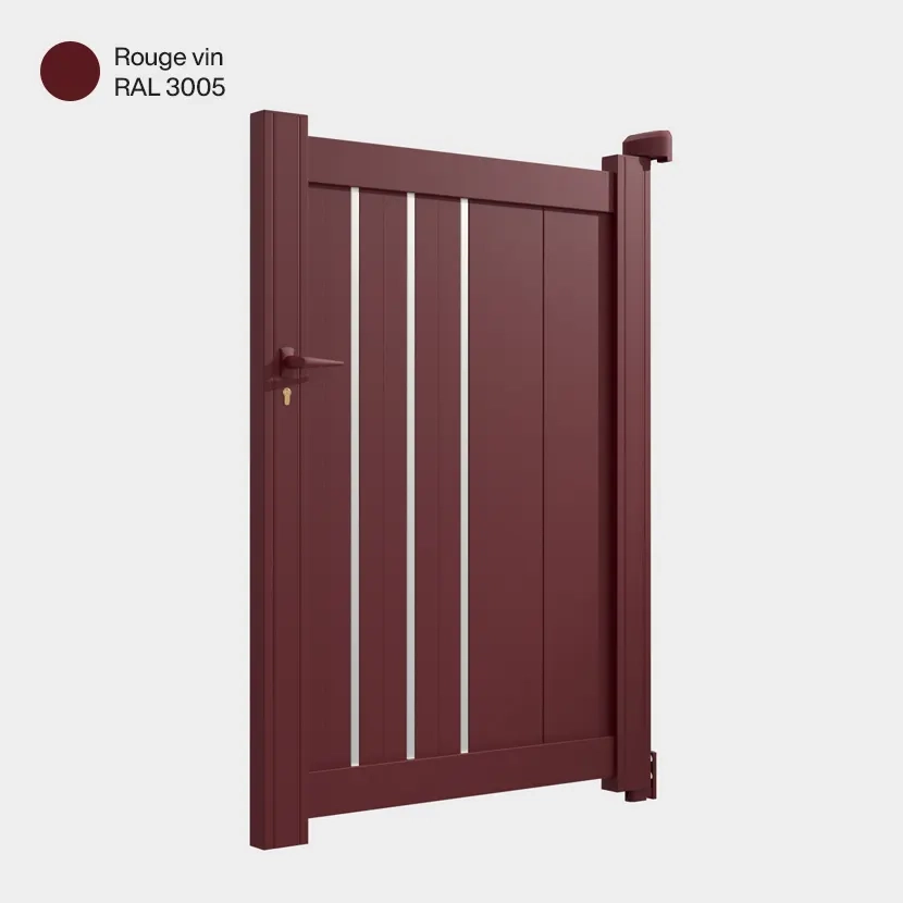 Portillon aluminium: Portillon Venise Rouge Vin RAL 3005