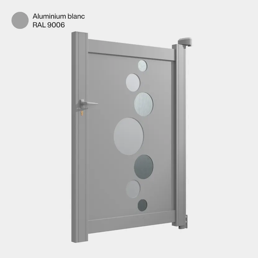 Portillon aluminium: Portillon Vitoria Aluminium blanc RAL 9006
