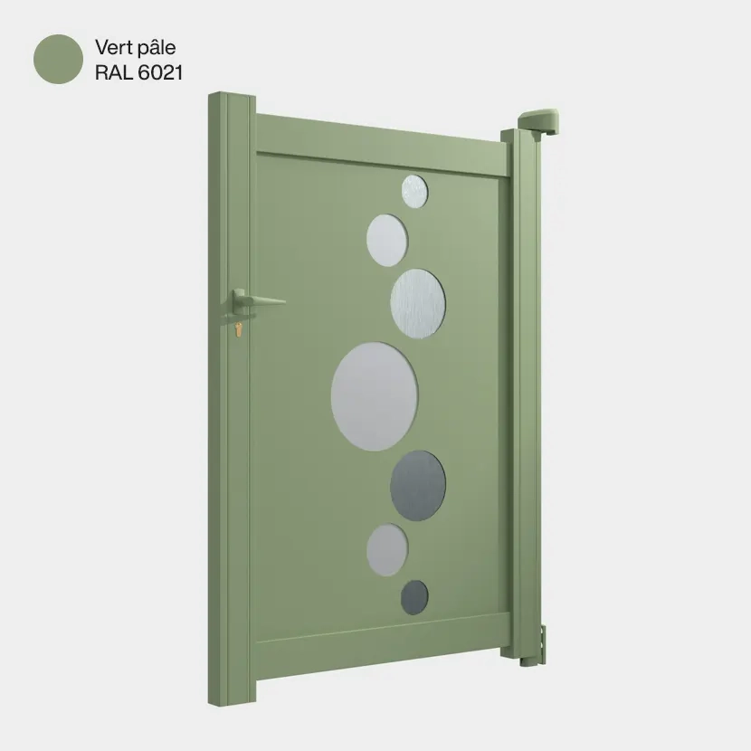 Portillon aluminium: Portillon Vitoria Vert pale RAL 6021