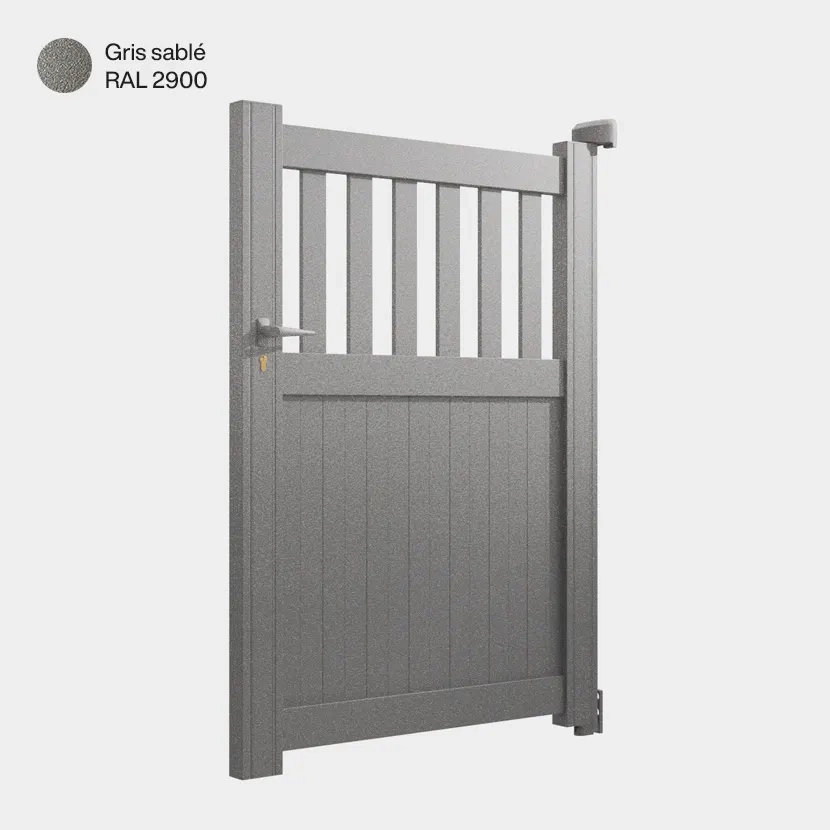 Portillon aluminium: Portillon Wellington Gris sable RAL 2900