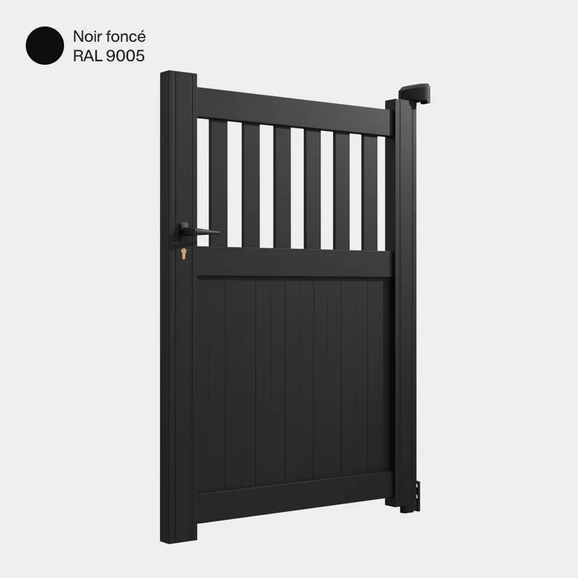 Portillon aluminium: Portillon Wellington Noir fonce RAL 9005
