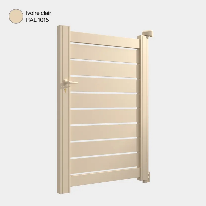 Portillon aluminium: Portillon Ymare Ivoire clair RAL 1015