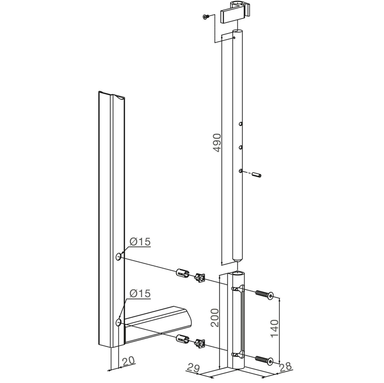 Dimensions verrouu de sol