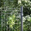 grillage rigide: kit poteaux ronds 8m gris