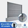 Kit grillage rigide poteaux à clip EKLIPS® avec occultation aluminium (Ø4/5mm)