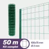 Kit Grillages soudes vert maille 100×75 50m
