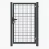Portillon Grillage gris: vue face