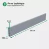 Grillage rigide : Dimensions plaque de soubassement PVC
