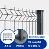 Kit grillage rigide poteaux EKLIPS sur platines (Ø4/5mm)
