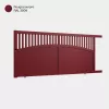 Portail aluminium: Portail coulissant Akaba Rouge Pourpre RAL 3004