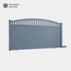 Portail aluminium: Portail coulissant Arrecife Bleu pigeon RAL 5014