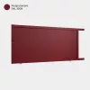Portail rouge en aluminium