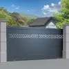 Portail Alu Coulissant Bâle - Découpe Laser Art Déco
