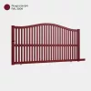 Portail rouge en aluminium