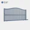Portail aluminium: Portail coulissant Berlin Bleu pigeon RAL 5014