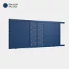 Portail aluminium: Portail coulissant Bordeaux Bleu saphir RAL 5003