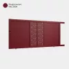 Portail aluminium: Portail coulissant Bordeaux Rouge Pourpre RAL 3004