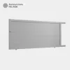 Portail aluminium: Portail coulissant Cincinnati Aluminium Blanc RAL 9006