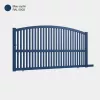Portail aluminium: Portail coulissant Corfou Bleu saphir RAL 5003
