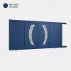Portail : Portail aluminium coulissant DALLAS bleu saphir
