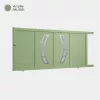 Portail : Portail aluminium coulissant DALLAS vert pale