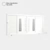 Portail aluminium: Portail coulissant Deauville Blanc signalisation RAL 9016