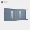 Portail aluminium: Portail coulissant Deauville Bleu pigeon RAL 5014