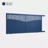 Portail aluminium: Portail coulissant Foca Bleu saphir RAL 5003
