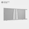 Portail aluminium: Portail coulissant Helsinki Aluminium Blanc RAL 9006