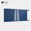 Portail aluminium: Portail coulissant Helsinki Bleu saphir RAL 5003