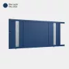 Portail aluminium: Portail coulissant Jerez Bleu saphir RAL 5003