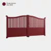 Portail rouge en aluminium