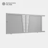 Portail aluminium: Portail coulissant Linz Aluminium Blanc RAL 9006
