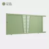 Portail aluminium: Portail coulissant Linz Vert pale RAL 6021