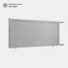 Portail aluminium: Portail coulissant Melbourne Aluminium Blanc RAL 9006