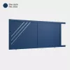 Portail aluminium: Portail coulissant Milan Bleu saphir RAL 5003