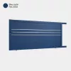 Portail aluminium: Portail coulissant Oslo Bleu saphir RAL 5003