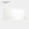 Portail aluminium: Portail coulissant Santiago Blanc signalisation RAL 9016