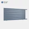 Portail aluminium: Portail coulissant Santiago Bleu pigeon RAL 5014