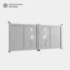 Portail aluminium: Portail double battant Strasbourg Aluminium Blanc RAL 9006