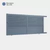 Portail aluminium: Portail coulissant Trieste Bleu pigeon RAL 5014