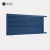 Portail aluminium: Portail coulissant Trieste Bleu saphir RAL 5003