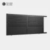 Portail aluminium: Portail coulissant Trieste Noir sable RAL 2100