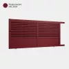Portail aluminium: Portail coulissant Trieste Rouge Pourpre RAL 3004